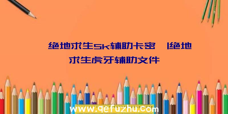 「绝地求生Sk辅助卡密」|绝地求生虎牙辅助文件